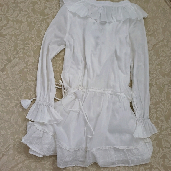 Anthropologie Misa Daya mini dress white ruffle - Picture 3 of 4
